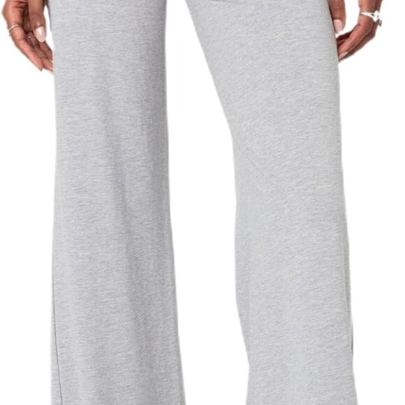 Women's Y2K Flared Leggings - Comfortable Fold Over Lounge Pants in Small - Picture 1 of 6